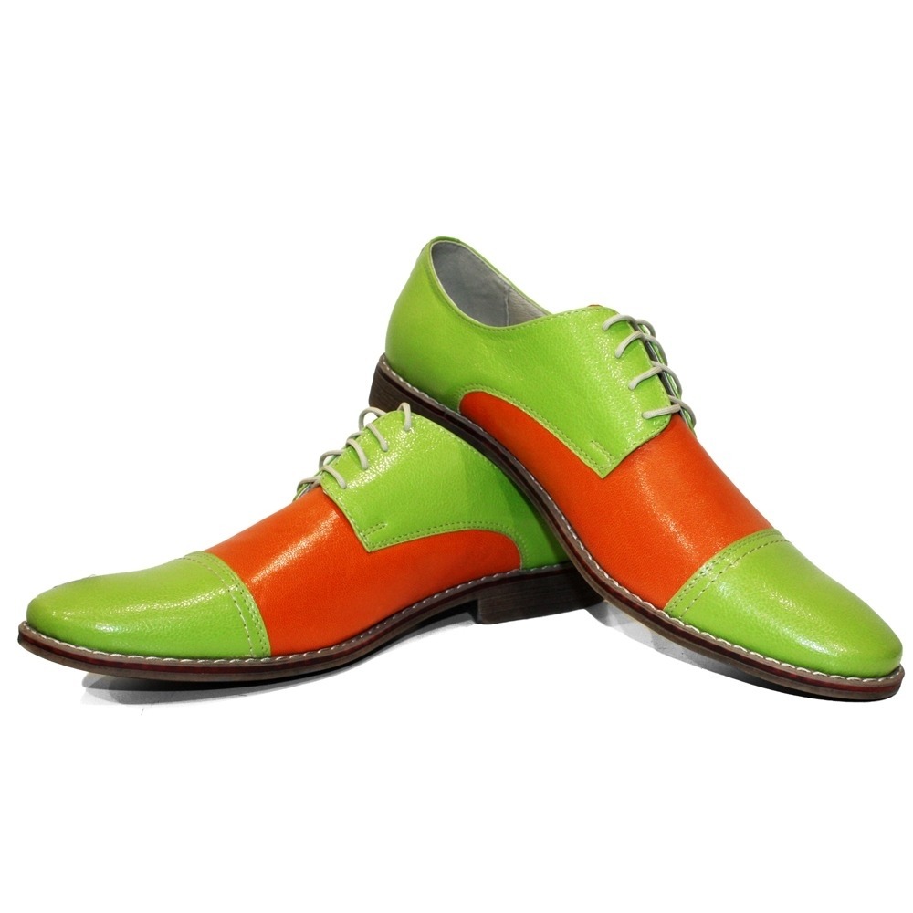 Pre-owned Peppeshoes Modello Gleeo - Handmade Italian Colourful Oxfords Dress Shoes - Cowhide Patent L