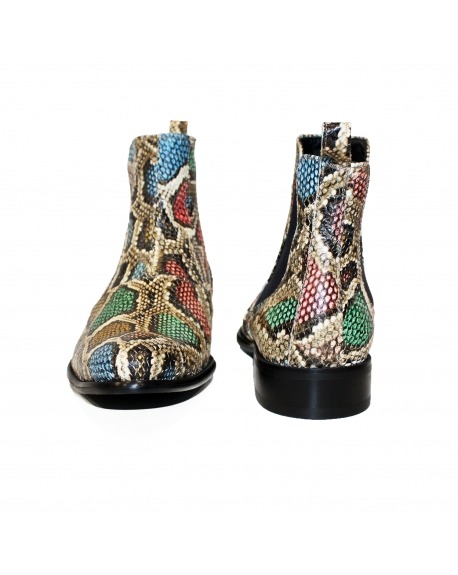 Modello Rena - Botki Chelsea - Handmade Colorful Italian Leather Shoes