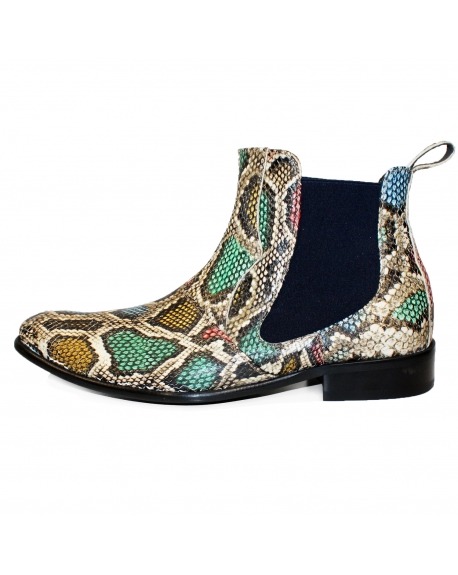 Modello Rena - ботинки челси мужские - Handmade Colorful Italian Leather Shoes