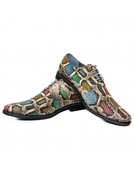 Modello Kolorrelo - Schnürer - Handmade Colorful Italian Leather Shoes