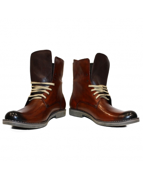 Modello Homare - Bottes Hautes - Handmade Colorful Italian Leather Shoes