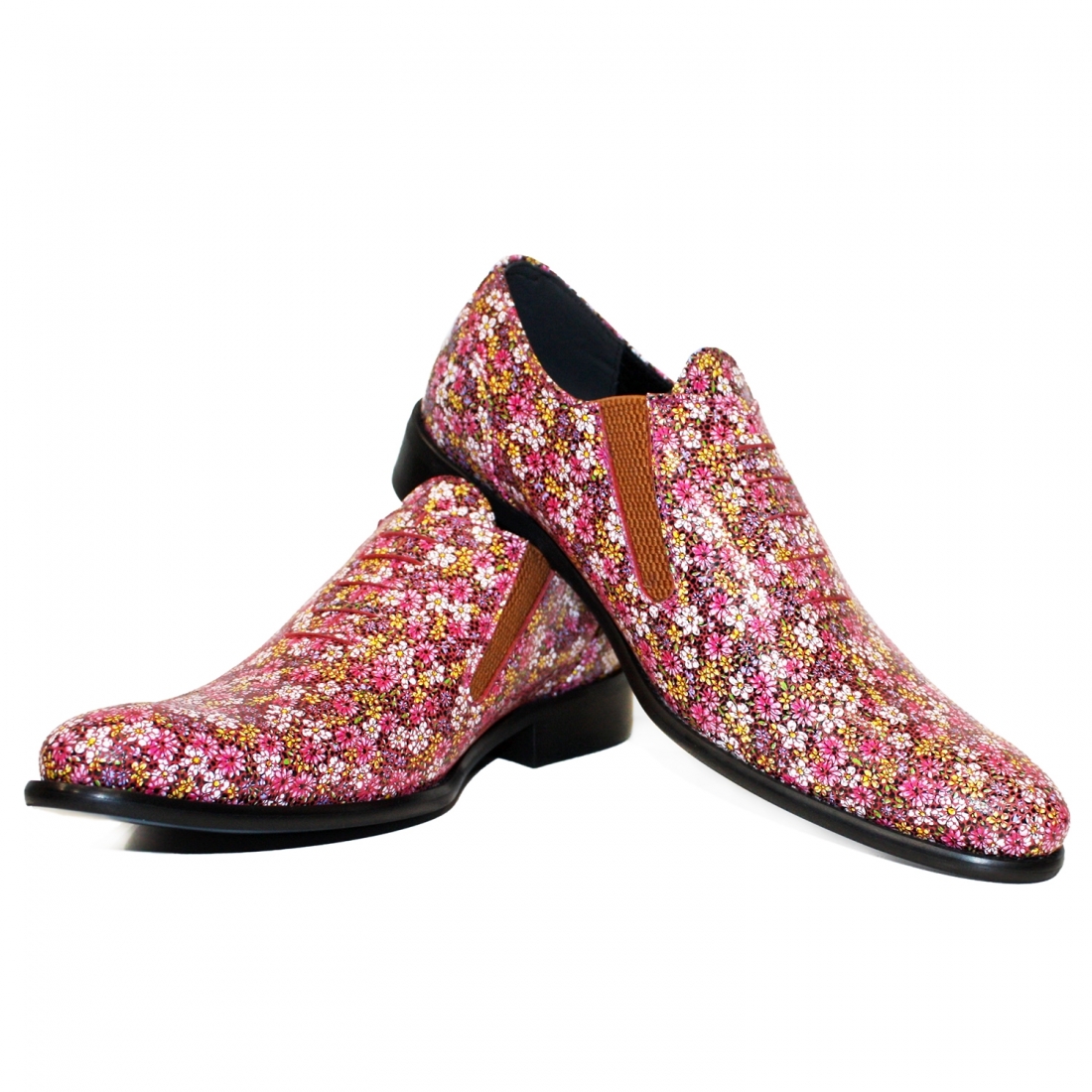 Modello Florealle - Buty Wsuwane - Handmade Colorful Italian Leather Shoes