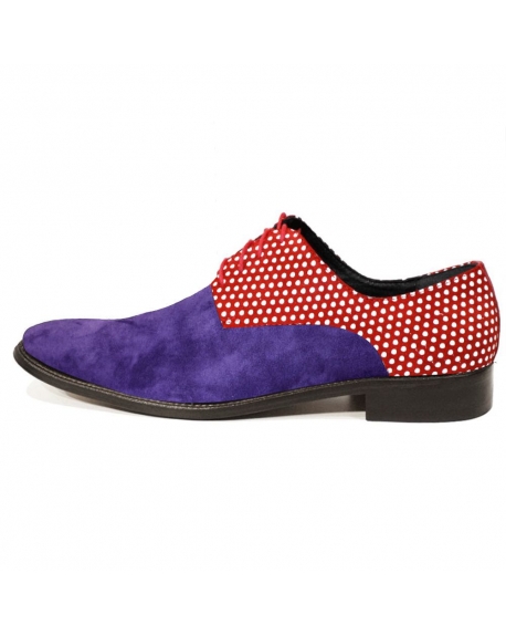 Modello Puntitto - Schnürer - Handmade Colorful Italian Leather Shoes
