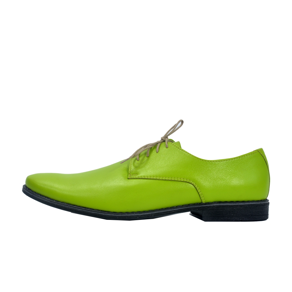 lime green leather shoes